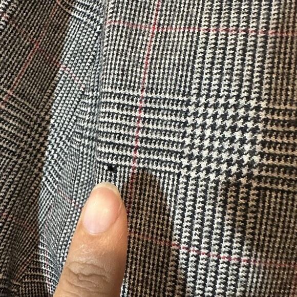 VTG Giorgio Houndstooth Plaid Wool Double Breasted Hi Waist Pants Suit Large 90s - Picture 11 of 16